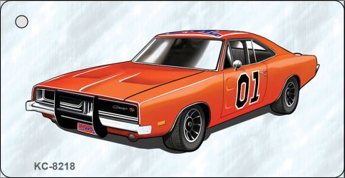 General Lee Charger Novelty Aluminum Key Chain KC-8218