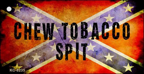 Chew Tobacco Spit Novelty Aluminum Key Chain KC-8235