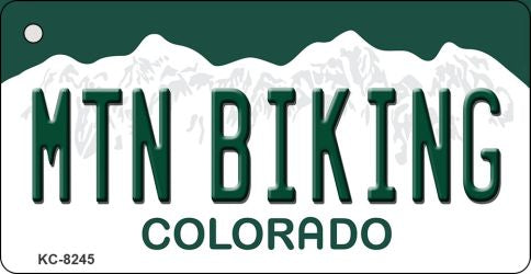 Mtn Biking Colorado Metal Novelty Aluminum Key Chain KC-8245
