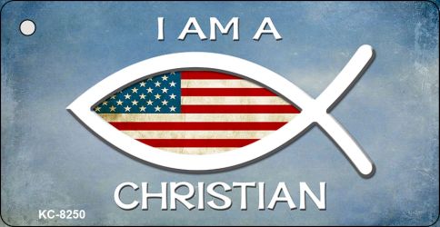 I Am A Christian Novelty Aluminum Key Chain KC-8250