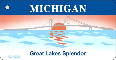 Michigan Novelty Metal Key Chain KC-8298