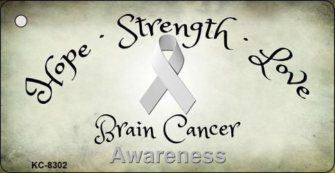 Brain Cancer Novelty Metal Key Chain KC-8302