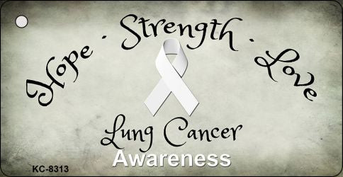 Lung Cancer Novelty Metal Key Chain KC-8313