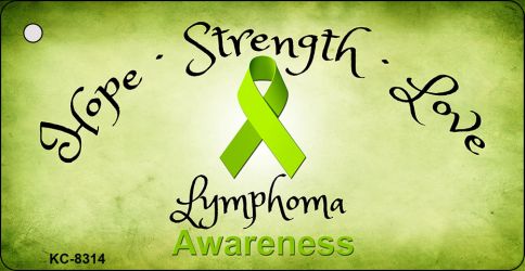 Lymphoma Cancer Novelty Metal Key Chain KC-8314