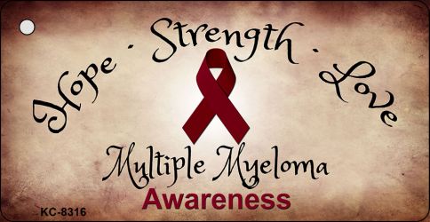 Multiple Myeloma Cancer Novelty Metal Key Chain KC-8316