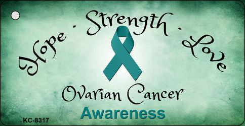Ovarian Cancer Novelty Metal Key Chain KC-8317