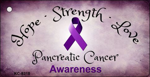 Pancreatic Cancer Novelty Metal Key Chain KC-8318
