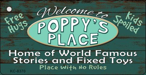 Poppys Place Novelty Metal Key Chain KC-8370