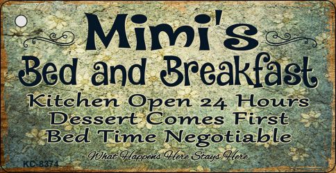 Mimis Bed & Breakfast Novelty Metal Key Chain KC-8374