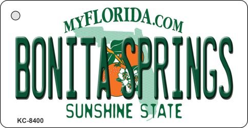 Bonita Springs Florida Novelty Metal Key Chain KC-8400