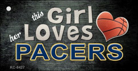 This Girl Loves Her Pacers Novelty Metal Key Chain KC-8427