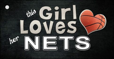 This Girl Loves Her Nets Novelty Metal Key Chain KC-8434