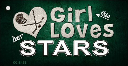 This Girl Loves Her Stars Novelty Metal Key Chain KC-8466