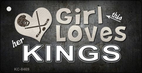 This Girl Loves Her Kings Novelty Metal Key Chain KC-8469