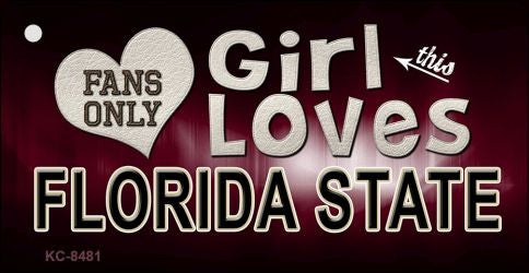 This Girl Loves Florida State Novelty Metal Key Chain KC-8481