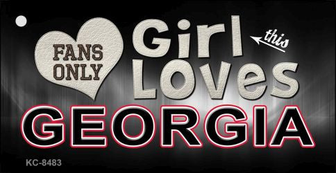 This Girl Loves Georgia Novelty Metal Key Chain KC-8483