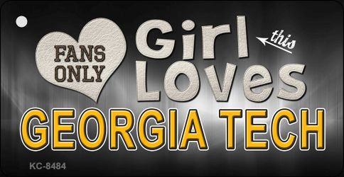 This Girl Loves Georgia Tech Novelty Metal Key Chain KC-8484