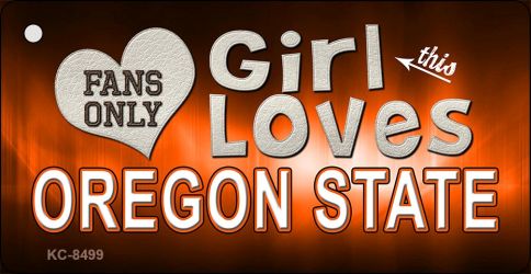 This Girl Loves Oregon State Novelty Metal Key Chain KC-8499