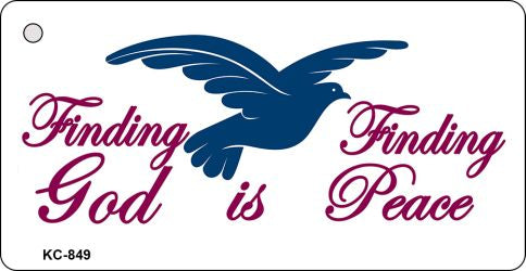 Find God Novelty Aluminum Key Chain KC-849