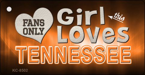 This Girl Loves Tennessee Novelty Metal Key Chain KC-8502