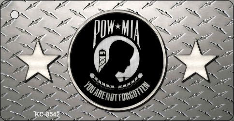 POW MIA Diamond Novelty Metal Key Chain KC-8542