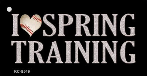 I Love Spring Training Novelty Metal Key Chain KC-8549