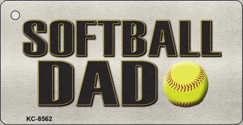 Softball Dad Novelty Metal Key Chain KC-8562