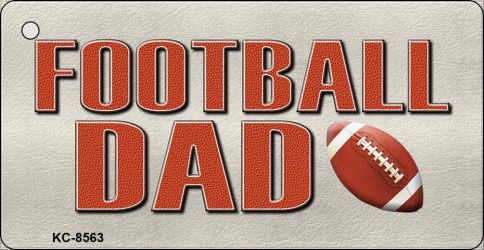 Football Dad Novelty Metal Key Chain KC-8563