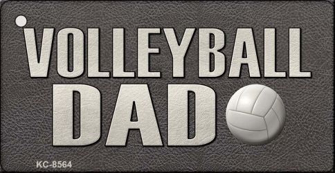 Volleyball Dad Novelty Metal Key Chain KC-8564