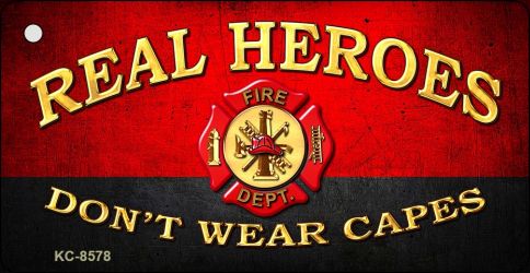 Real Heroes Red Novelty Metal Key Chain KC-8578