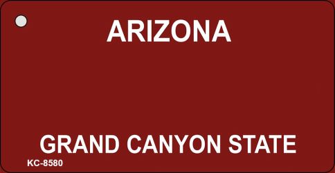 Arizona Red Novelty Metal Key Chain KC-8580