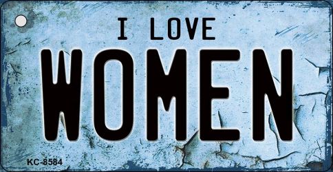 I Love Women Novelty Metal Key Chain KC-8584