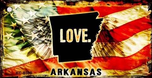 Arkansas Love Novelty Metal Key Chain KC-8590