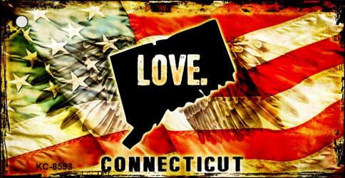 Connecticut Love Novelty Metal Key Chain KC-8593