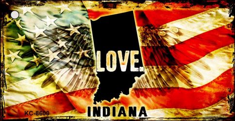 Indiana Love Novelty Metal Key Chain KC-8600