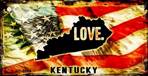 Kentucky Love Novelty Metal Key Chain KC-8603