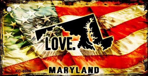 Maryland Love Novelty Metal Key Chain KC-8606