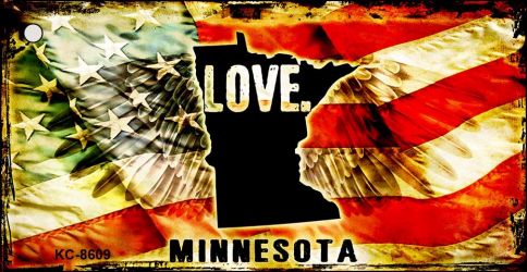 Minnesota Love Novelty Metal Key Chain KC-8609