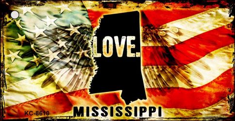 Mississippi Love Novelty Metal Key Chain KC-8610
