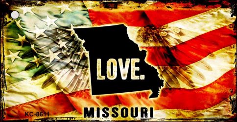 Missouri Love Novelty Metal Key Chain KC-8611