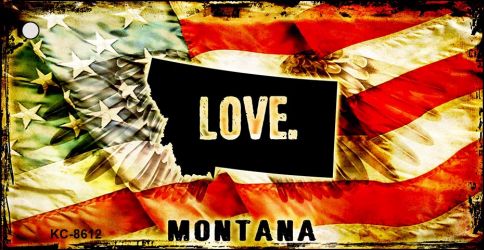 Montana Love Novelty Metal Key Chain KC-8612