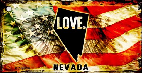 Nevada Love Novelty Metal Key Chain KC-8614