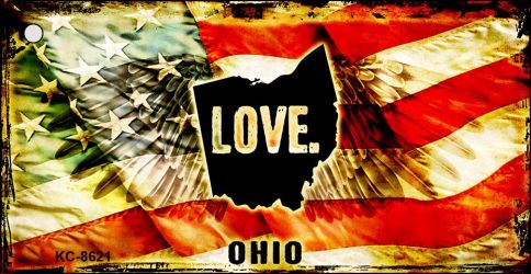 Ohio Love Novelty Metal Key Chain KC-8621