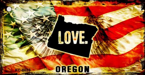 Oregon Love Novelty Metal Key Chain KC-8623