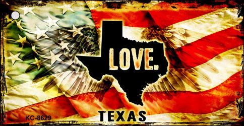 Texas Love Novelty Metal Key Chain KC-8629