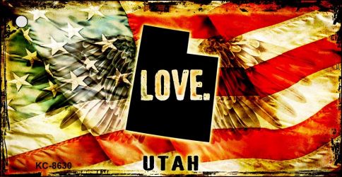 Utah Love Novelty Metal Key Chain KC-8630