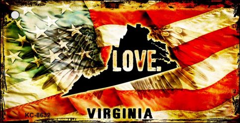 Virginia Love Novelty Metal Key Chain KC-8632