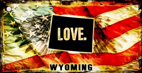 Wyoming Love Novelty Metal Key Chain KC-8636