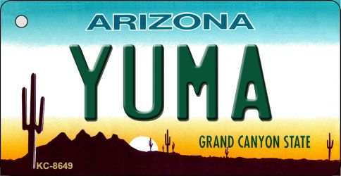 Yuma Arizona Novelty Metal Key Chain KC-8649