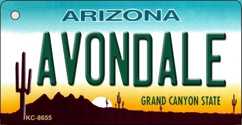 Avondale Arizona Novelty Metal Key Chain KC-8655